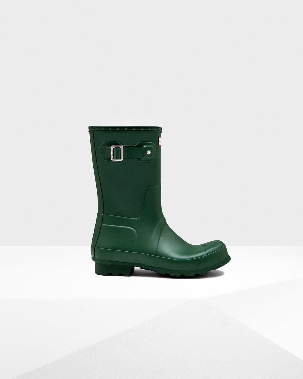 Men Hunter Original | Short Rain Boots Green | NZ-67420-NXPL